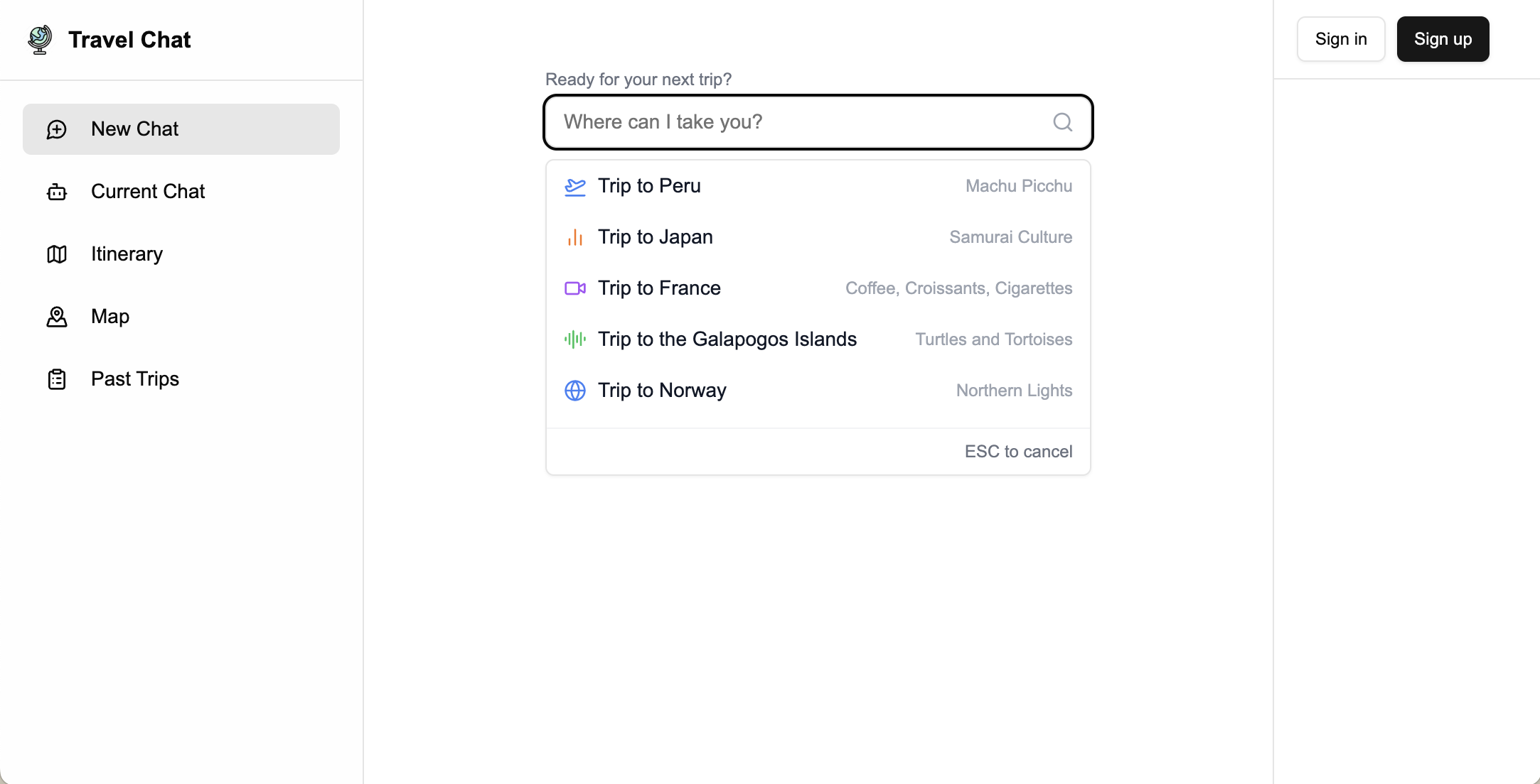 Travel Chat